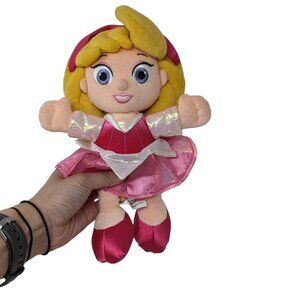 Disney Parks Sleeping Beauty Princess Aurora Pink Dress Plush Doll Soft Toy 10"